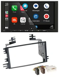 JBL USB 2DIN MP3 Bluetooth AUX Autoradio für Kia Rio Rio5 Sportage Hyundai Accen