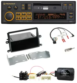 Автомагнитола для Mitsubishi L200 2006–2015 Pioneer DAB, USB, Bluetooth, поддержка управления на руле