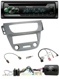 Pioneer USB MP3 DAB Lenkrad CD Autoradio für Renault Megane 3 2012-2014 grau