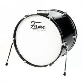 First Step Bass Drum 22x18 Piano Black Mischholz Alu Hardware Stahlspannreifen