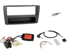 Einbauset Lenkradadapter DIN Autoradio für Honda Civic 01-03 schwarz