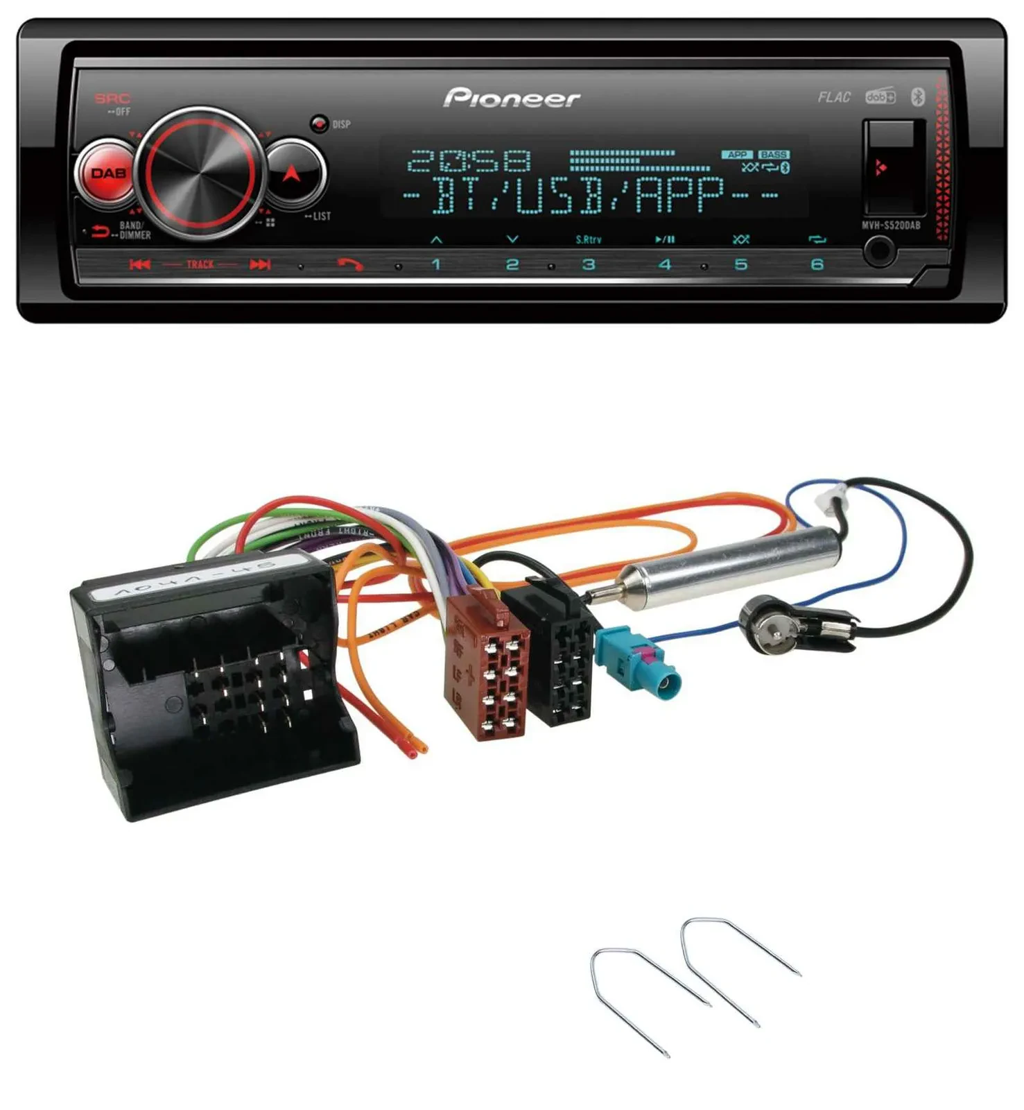 Pioneer Bluetooth USB MP3 DAB Autoradio für Peugeot Expert ab 2016 Traveller ab