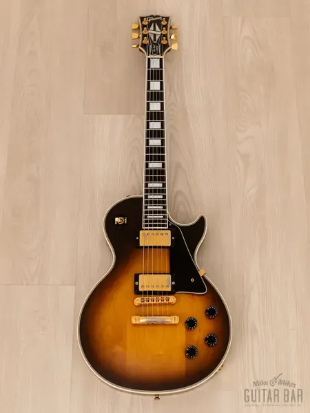 Электрогитара Gibson Les Paul Custom HH Tobacco Sunburst w/case USA 1988