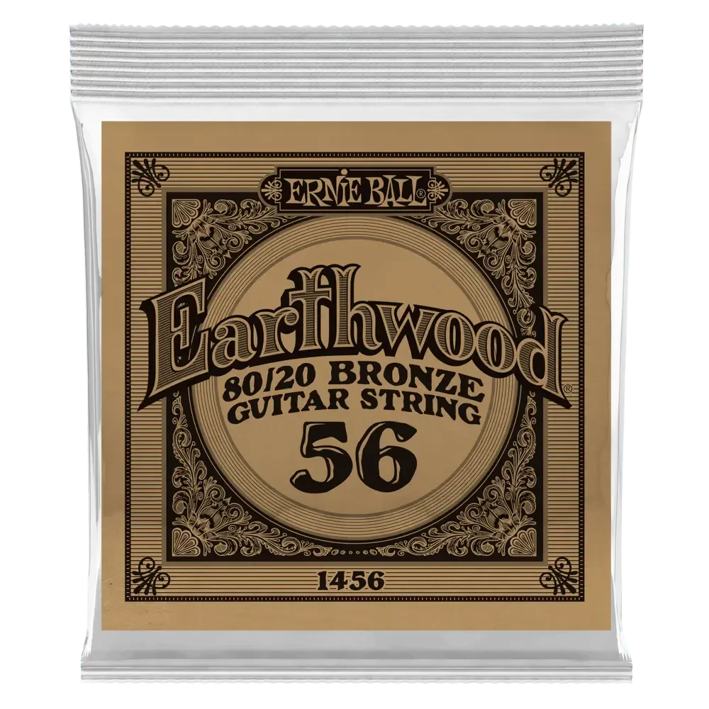 Струна для акустической гитары Ernie Ball P01456 Earthwood, бронза, калибр 56
