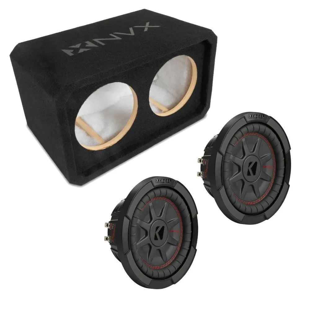 Сабвуфер пассивный NVX NE82S 2x8" закрытый, 3/4" MDF, низкопрофильный