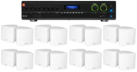 Настенная акустика JBL Cube 70v White с усилителем (16 штук)