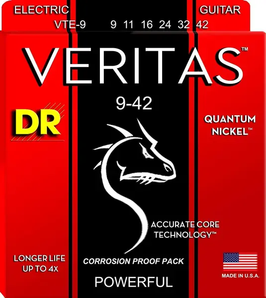 Струны для электрогитары DR Strings VTE 9 Vertias 9-42