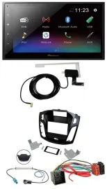 Pioneer DAB MP3 Bluetooth 2DIN USB Autoradio für Ford Focus ab 2018 schwarz