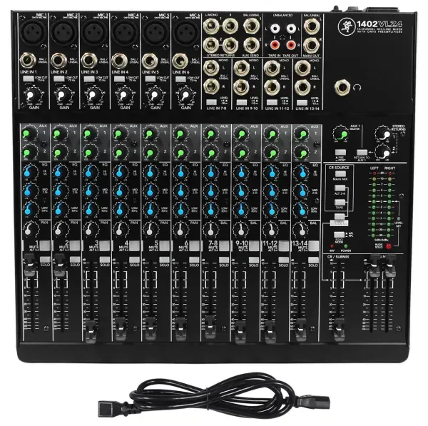 Mackie 1402VLZ4 14-channel Compact Analog Low-Noise Mixer w/ 6 ONYX Preamps