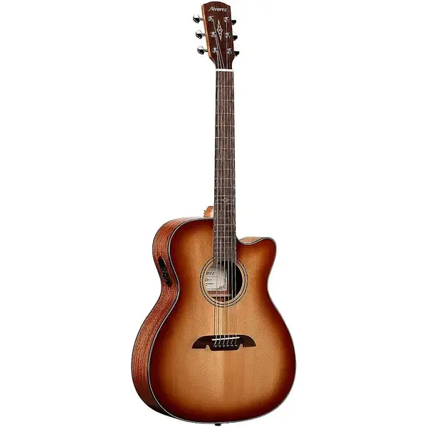 Электроакустическая гитара Alvarez AF60CE Folk-OM Acoustic-Electric Guitar Shadow Burst