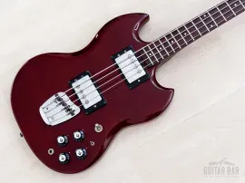 1974 Guild Jetstar Bass II JS-II Cherry Vintage Short Scale Bass w/ Case