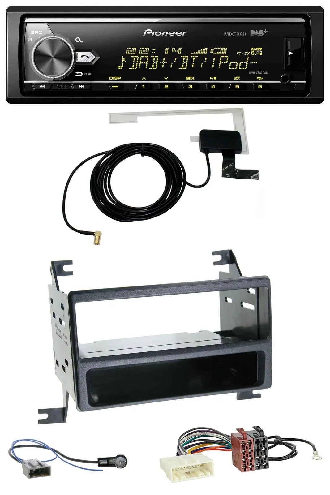 Автомагнитола для Nissan Juke (J15, 2010–2014) Pioneer Bluetooth, DAB, USB, MP3