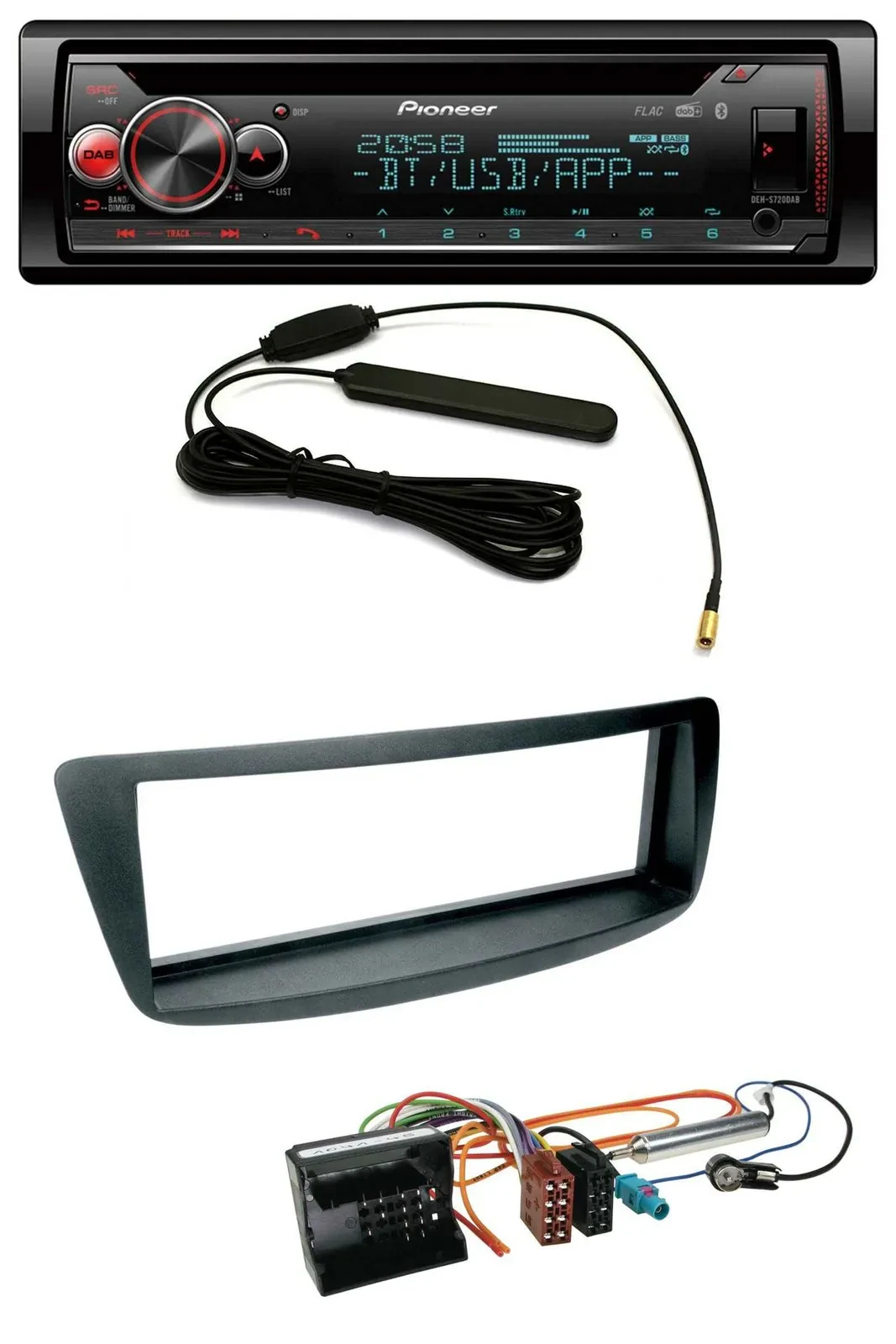 Автомагнитола Pioneer USB, DAB, MP3, Bluetooth, CD, для Citroen C1, Peugeot 107, Toyota Aygo