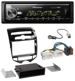 Pioneer Bluetooth USB DAB MP3 Autoradio für Hyundai ix20 ab 10 autom. Klima