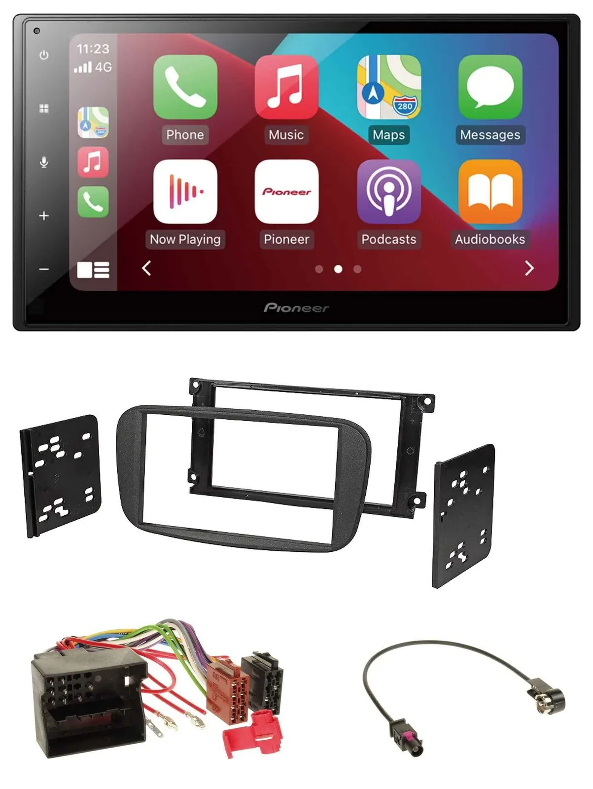 Pioneer USB MP3 DAB 2DIN Bluetooth Autoradio für Ford Focus C-Max Galaxy ab 2007