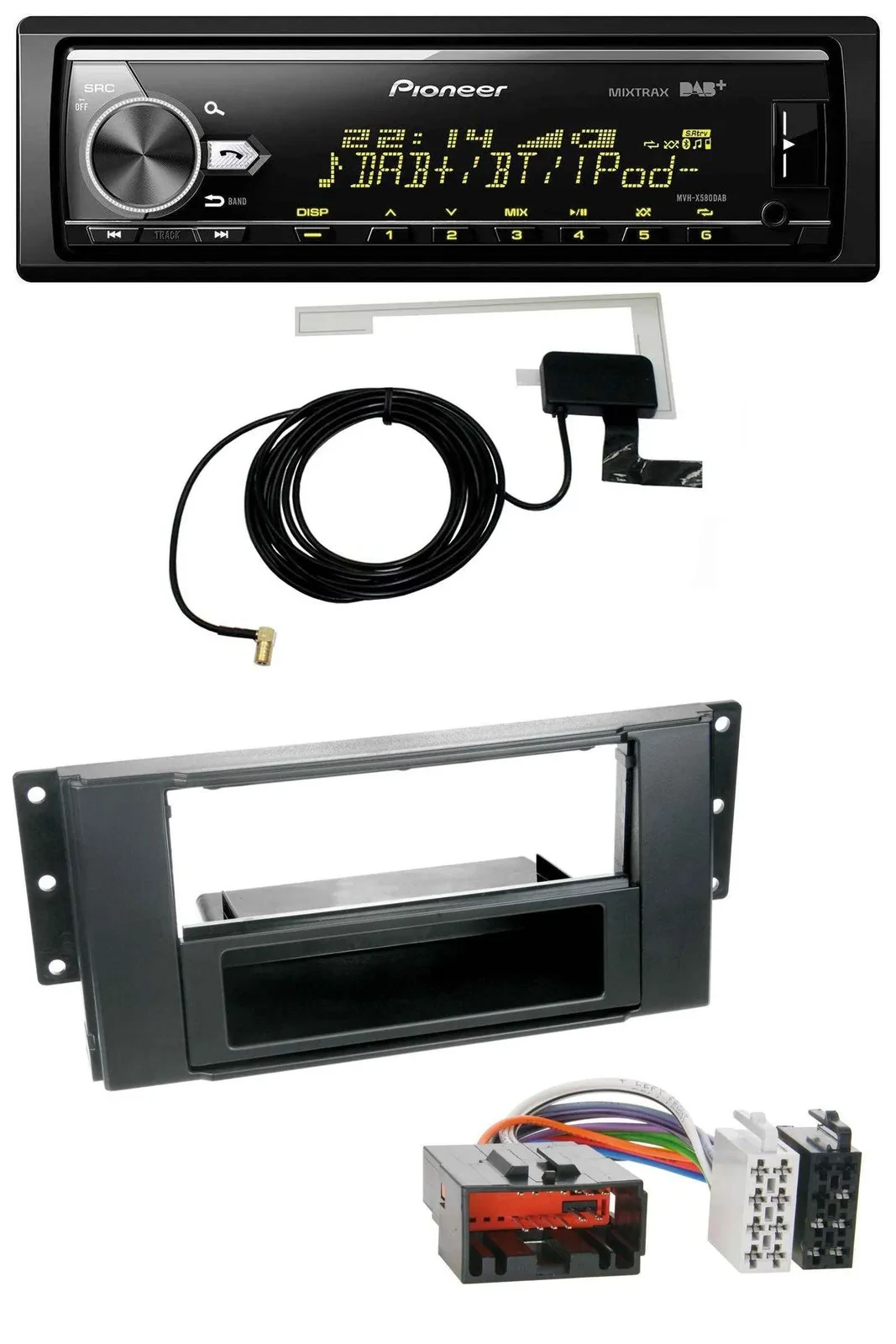 Автомагнитола для Land Rover Freelander 2007–2010 Pioneer Bluetooth, DAB, USB, MP3