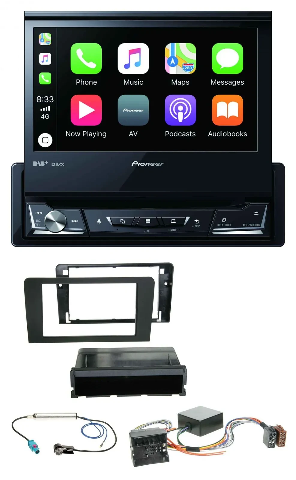 Pioneer DVD Bluetooth DAB USB MP3 Autoradio für Audi A3 8P 06-12 Symphony Infini
