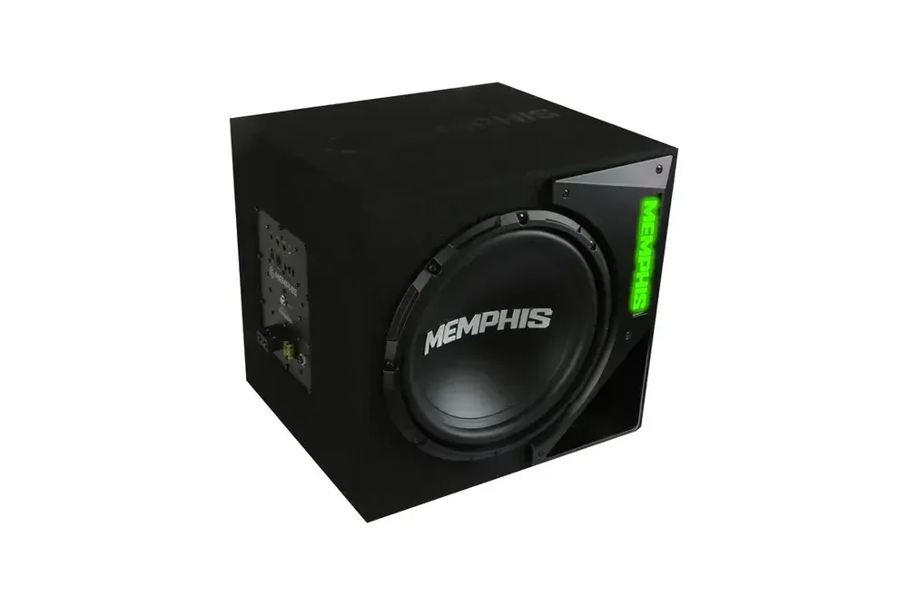 Сабвуфер для автомобиля Memphis SRXE12SA 1x12, активный, фазоинверторный