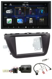 Alpine Bluetooth 2DIN Lenkrad DAB USB Autoradio für Suzuki SX4 ab 2013