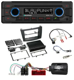 Blaupunkt Lenkrad MP3 CD Bluetooth USB Autoradio für Mazda 3 2009-2013 analog
