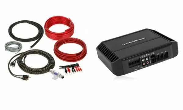 Rockford Fosgate P300X1 300W Monoblock Car Amplifier with Free 8 Gauge Amp Kit