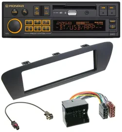 Pioneer DAB MP3 USB Bluetooth Autoradio für Renault Scenic (ab 12) - braun