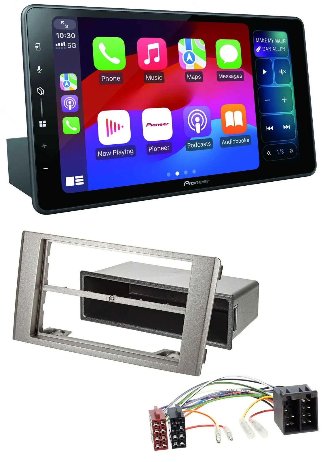 Pioneer Bluetooth DAB MP3 USB Autoradio für Iveco Daily (2006-2014) silber