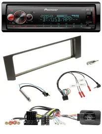 Pioneer Bluetooth USB Lenkrad DAB Autoradio für Audi A4 00-09 ISO Fakra teilakti