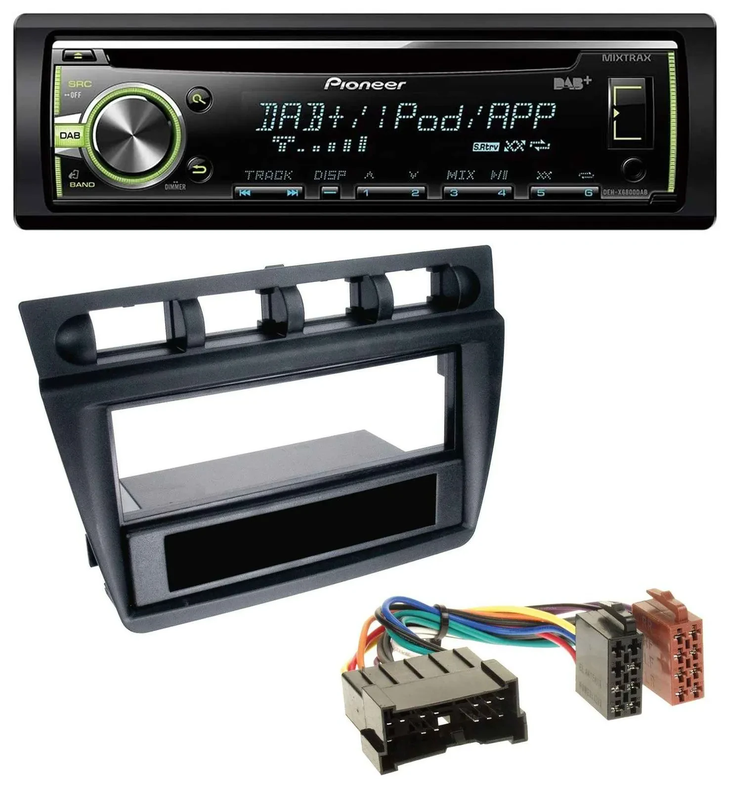 Автомагнитола для Kia Picanto (с 2006) Pioneer DAB, CD, USB, AUX, MP3, черная