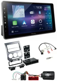Pioneer Bluetooth USB DAB Lenkrad Autoradio für Mazda 5 CR 2005-2010 silber