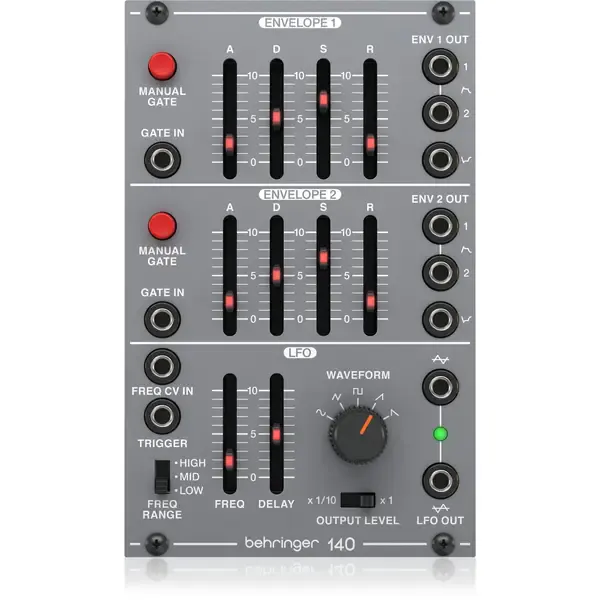 Модульный студийный синтезатор Behringer 140 DUAL ENVELOPE/LFO