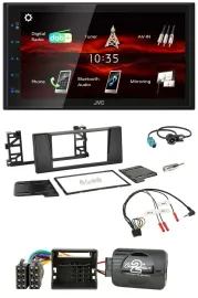 JVC USB Bluetooth Lenkrad DAB 2DIN Autoradio für BMW 5er E39 01-04 Aktivsystem