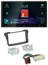 Автомагнитола для Hyundai i40 (VF, с 2016) JVC 2DIN, USB, Bluetooth, DAB, MP3, черный