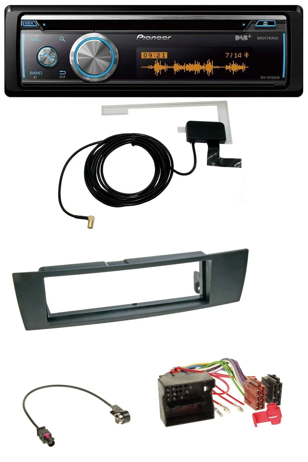 Pioneer Bluetooth DAB MP3 USB CD Autoradio für BMW 1er E87 3er E90-3 X1 E84 Z4 E