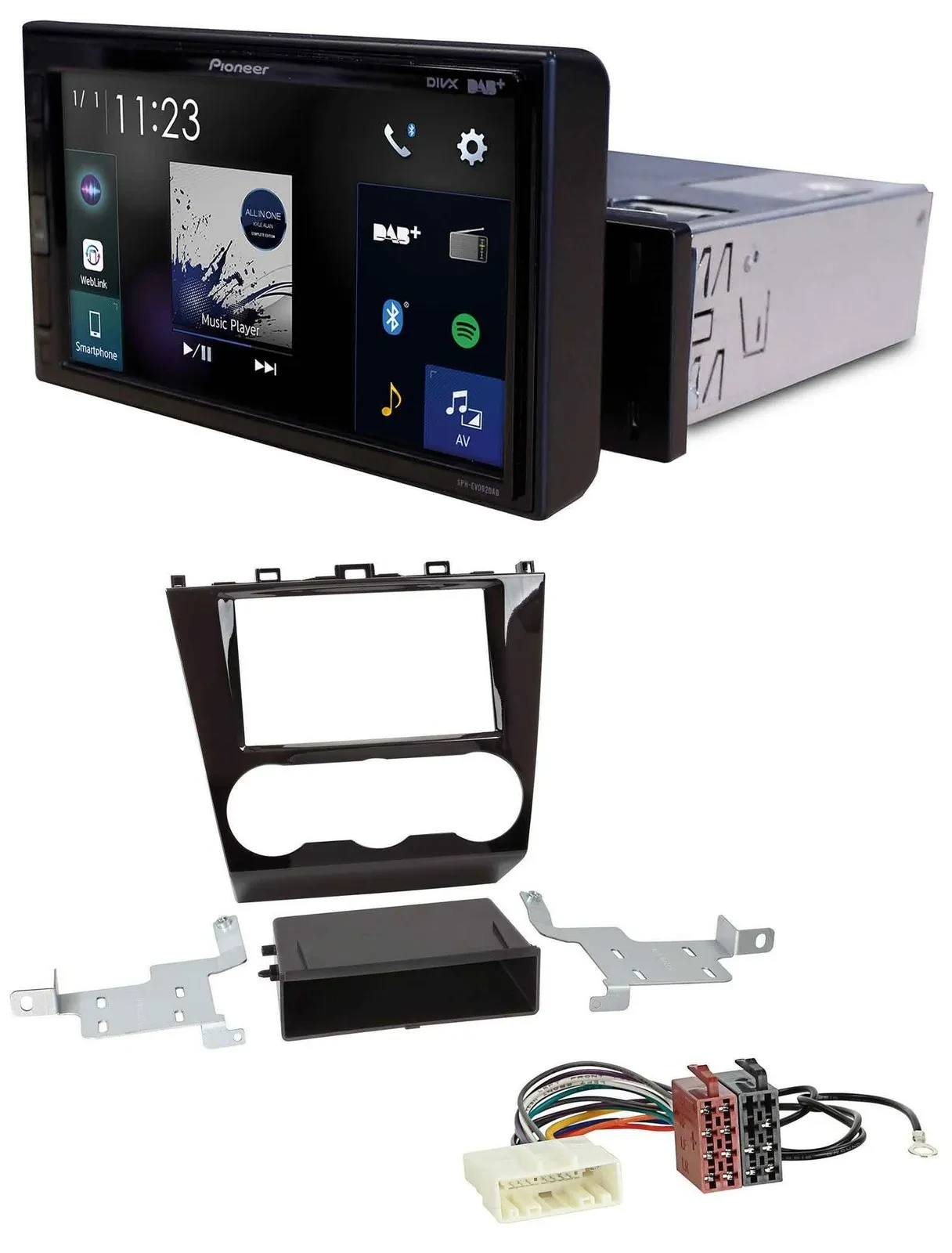 Pioneer DAB MP3 Bluetooth USB Autoradio für Subaru Forester SJ Facelift ab 15