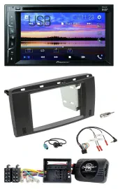 Автомагнитола для Mercedes R-Class 2006- Pioneer 2DIN, Bluetooth, USB, DVD, DAB