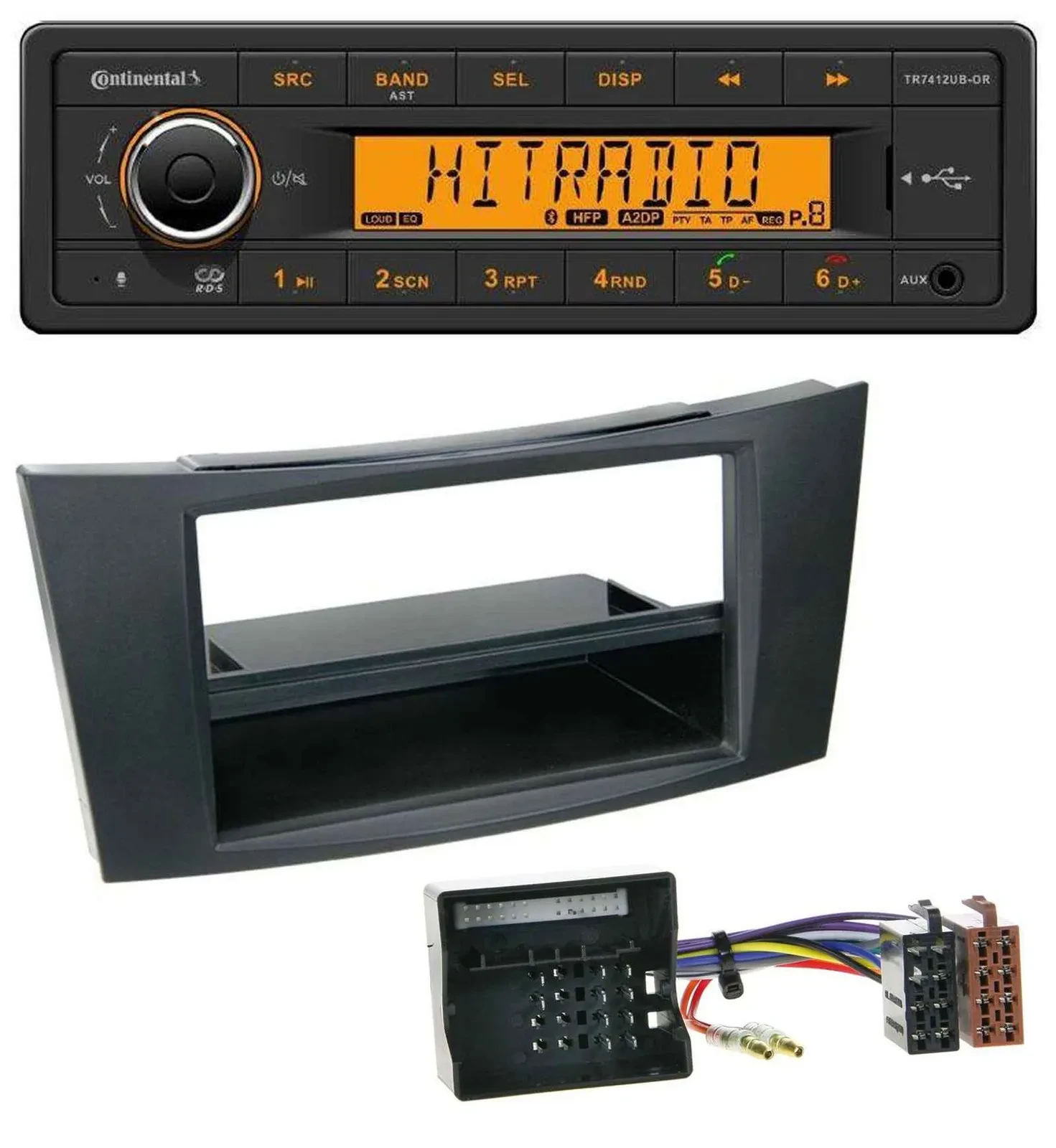 Continental MP3 Bluetooth AUX USB Autoradio für Mercedes E-Klasse W211 02-09 Rub