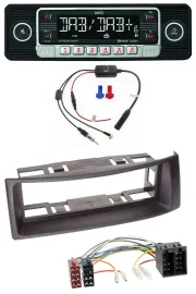 Dietz MP3 DAB Bluetooth USB Autoradio für Renault Megane Scenic bis 03 schwarz