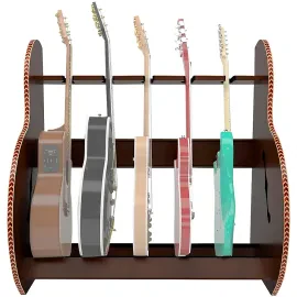 A&S Crafted Products Session Deluxe Multiple Guitar Stand Short Size (5-7 Cases)
