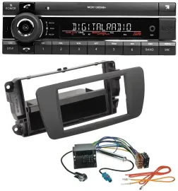 Автомагнитола Kienzle Bluetooth MP3 USB DAB для Seat Ibiza (с 2012), серый Tuam