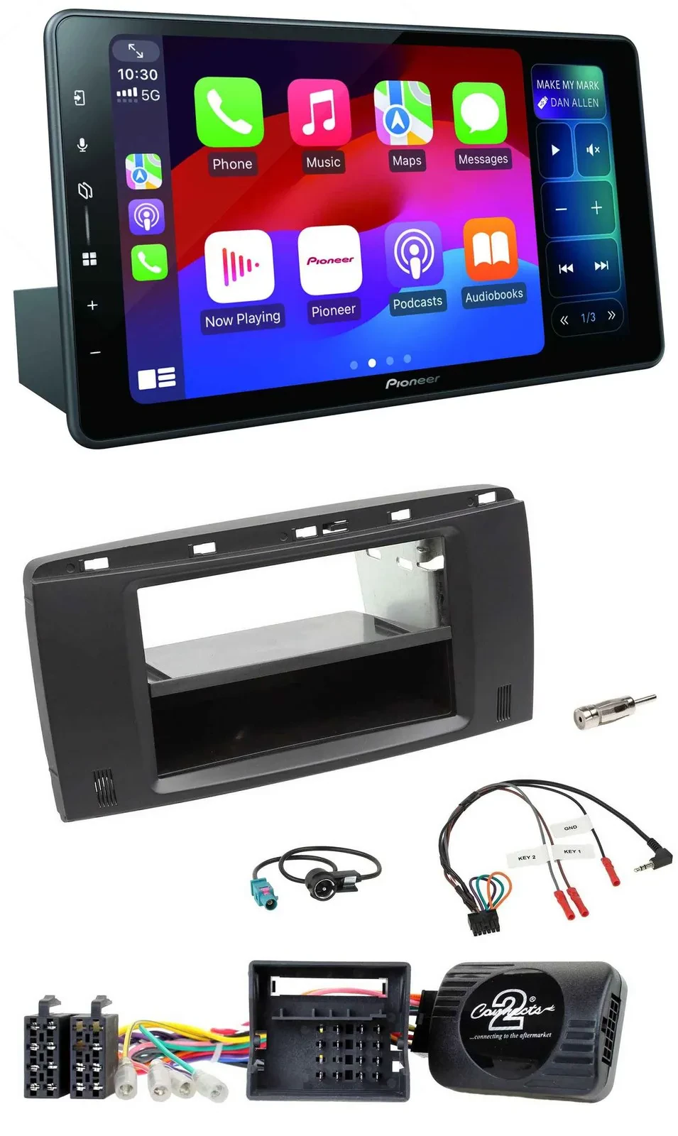 Pioneer Bluetooth DAB Lenkrad USB Autoradio für Mercedes R-Klasse W251 2006-2012