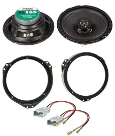 ACV 16,5cm 100Watt 2-Wege Lautsprecher für Honda Jazz 02-08 Fronttür Auto Boxen