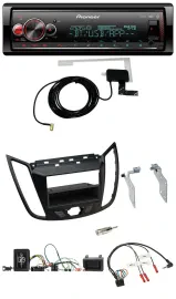 Автомагнитола Pioneer Bluetooth, DAB, USB, поддержка кнопок на руле, для Ford C-Max/Kuga, матовый черный