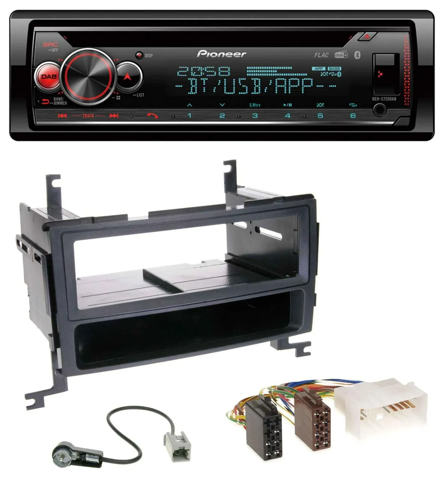 Pioneer MP3 DAB CD Bluetooth USB Autoradio für Hyundai Santa Fe (2007-2012)