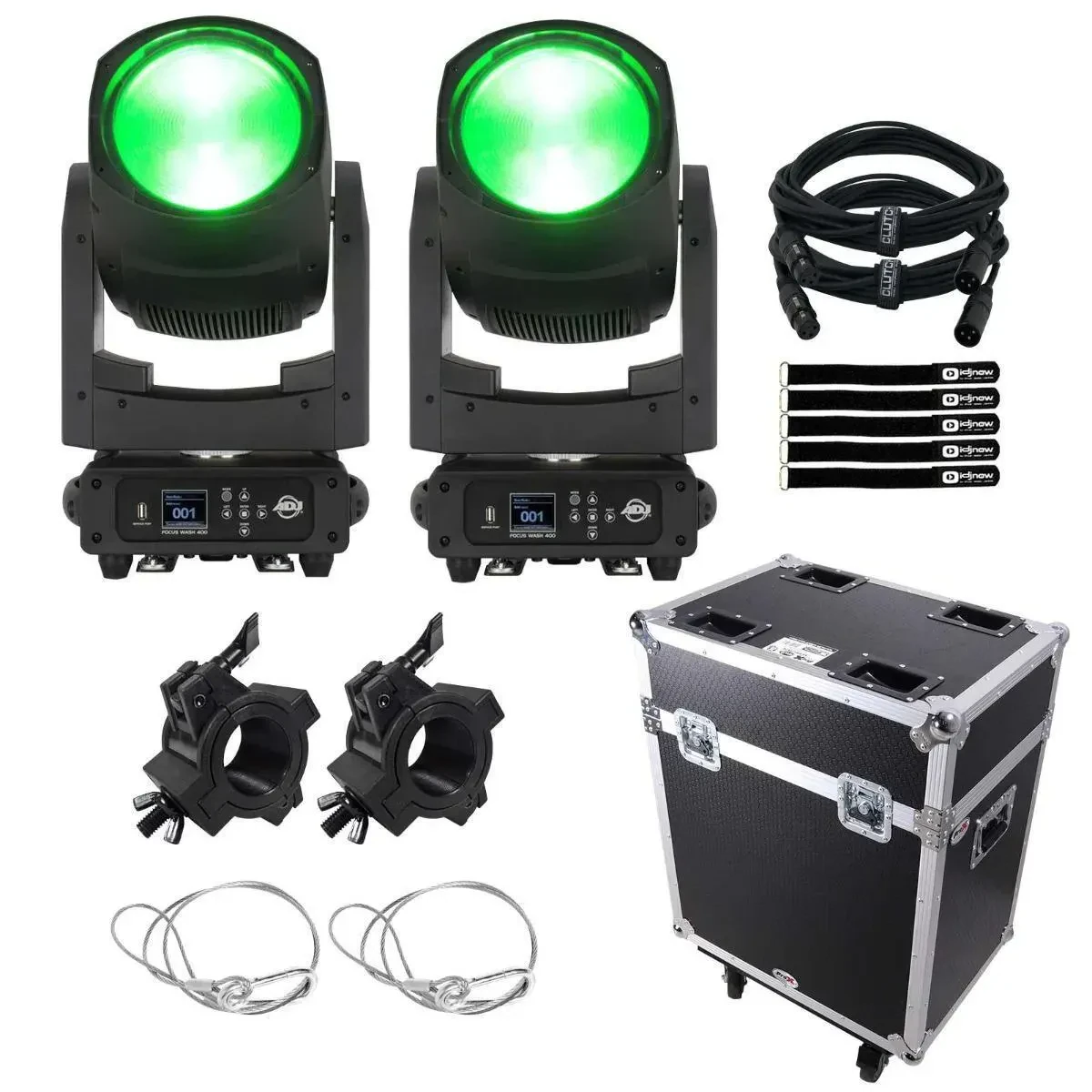 Прибор с полным движением American DJ FOCUS-WASH-400 RGBACL с аксессуарами (пара)