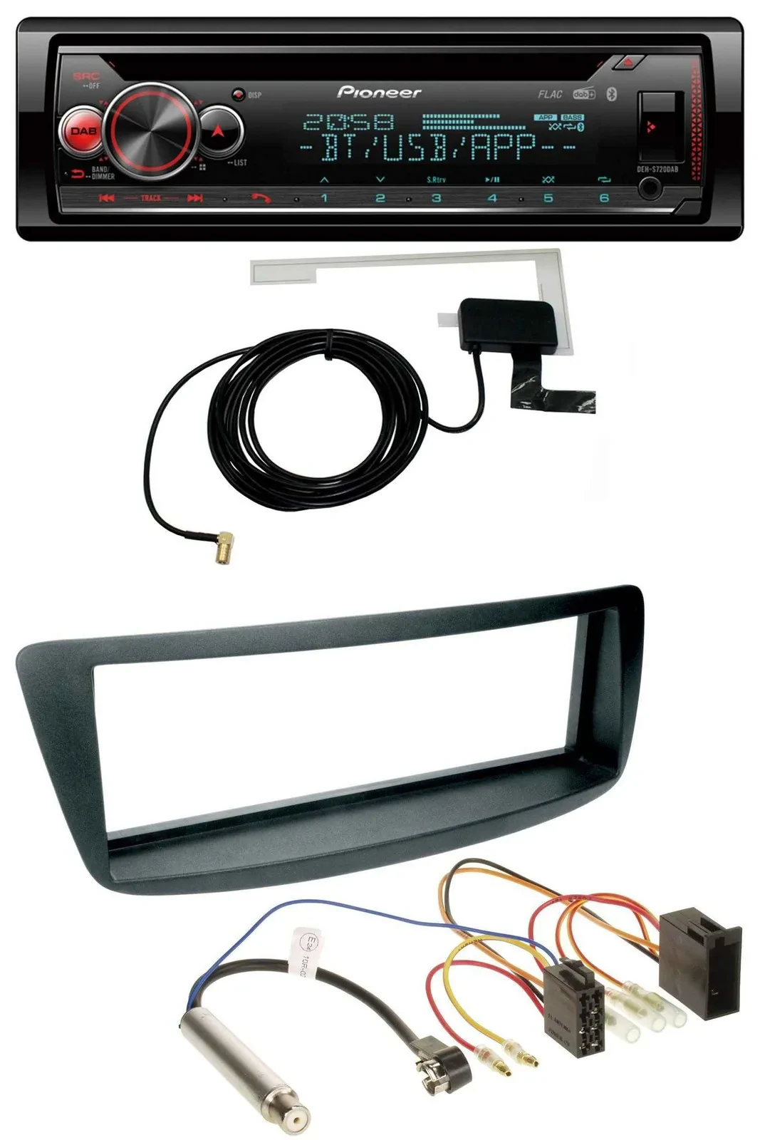 Pioneer DAB CD MP3 USB Bluetooth Autoradio für Peugeot 107 Citroen C1 Phantomein