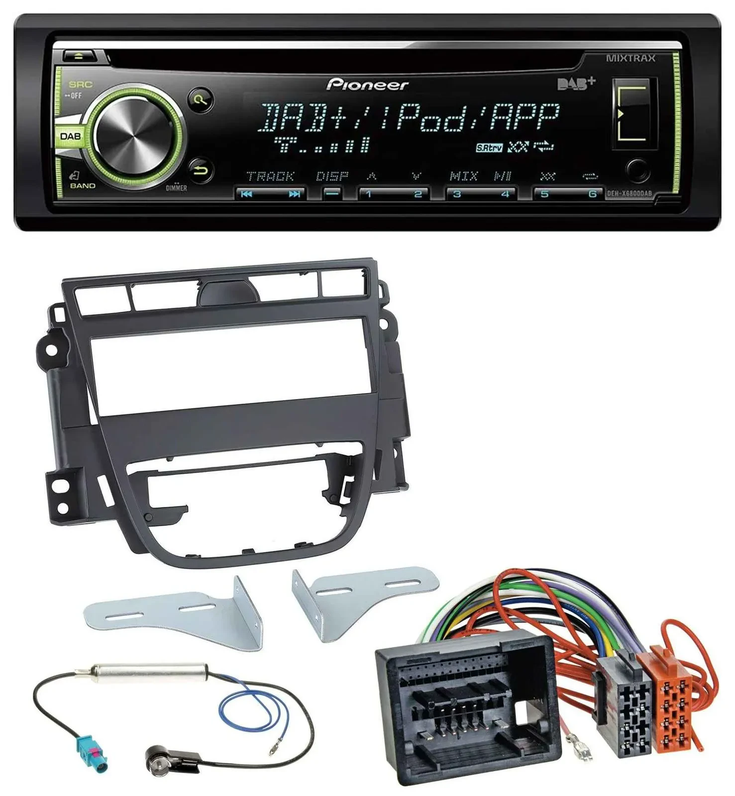 Pioneer DAB USB MP3 AUX CD Autoradio für Opel Meriva B (ab 2010)
