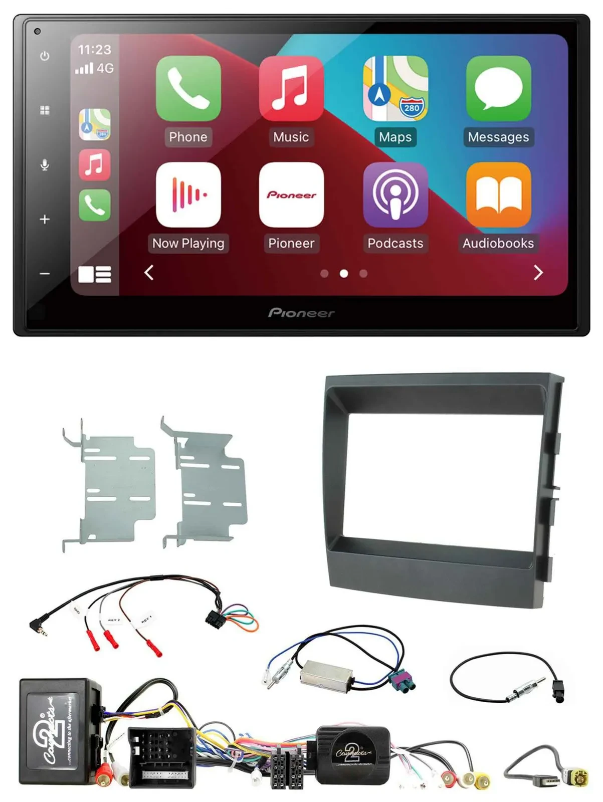 Pioneer USB Lenkrad DAB 2DIN Bluetooth Autoradio für Porsche Panamera MOST-Sound