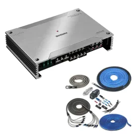 Kenwood eXcelon XM802-5 800W RMS 5-Channel Marine Amplifier w/ Amp Kit