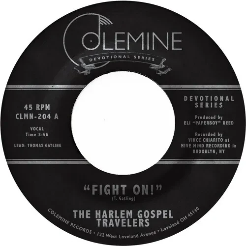 Виниловая пластинка Harlem Gospel Travelers – Fight On! 7" Clear Vinyl (Релиз 2021)